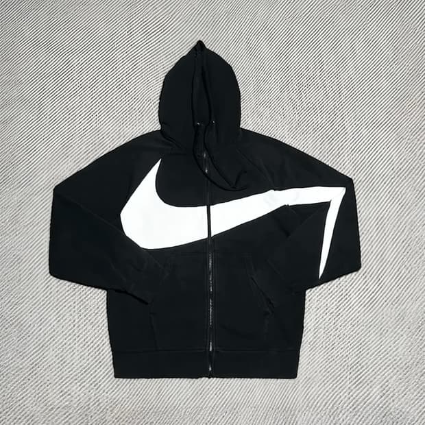 [M] Nike 나이키 검/흰 빅스우시 후드집업 자켓