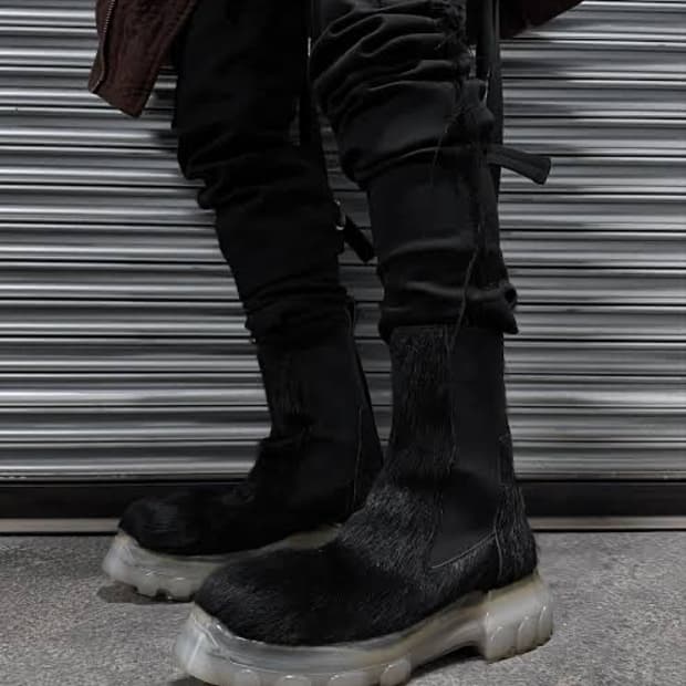 Rick owens) Beatle Bozo pony Hair boots