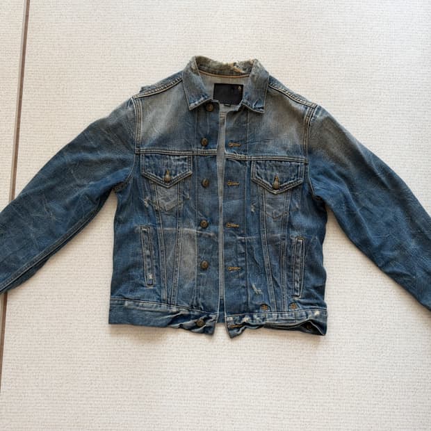 R13 데님 청자켓 아우터
