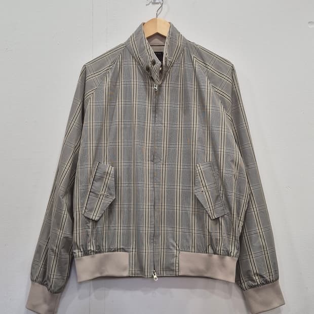 Heathen 체크 해링턴 자켓 남성 M 상태좋음