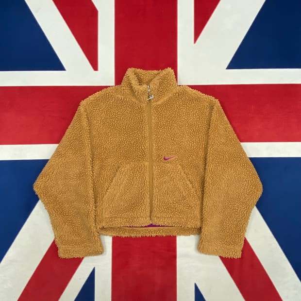 나이키 크롭 플리스자켓 여성 S 실측 55-66 