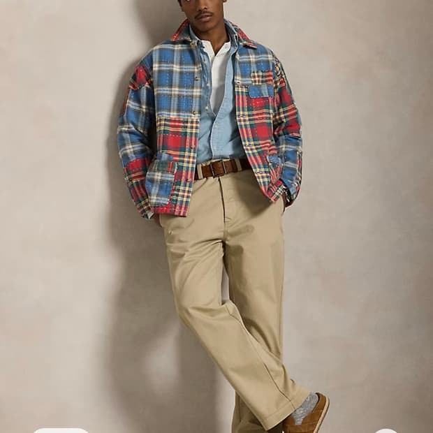 새상품 폴로 빅 치노 빅치노 31x32 워시드 클래식 카키