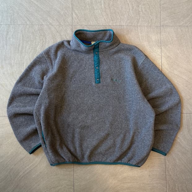 90s L.L.bean 90년대 미국 생산 엘엘빈 그레이 플리스 신칠라