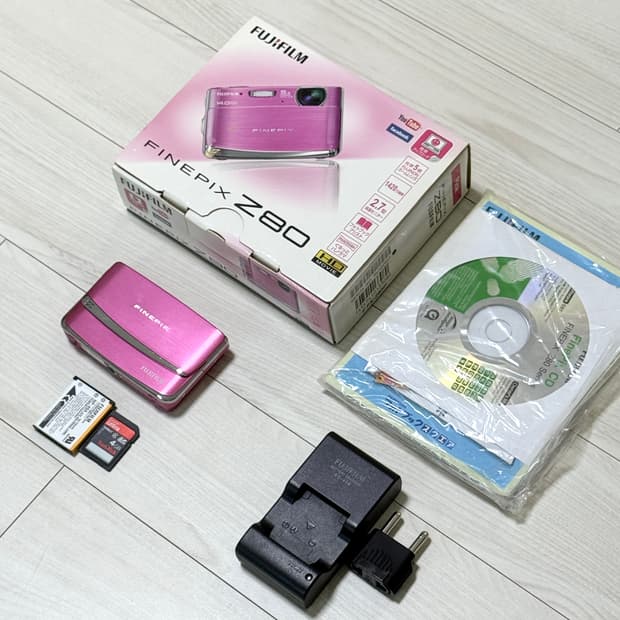 후지필름 파인픽스 z80 빈티지 디카 디지털카메라 핑크