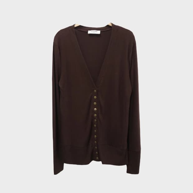 ZENANA 금장 버클 가디건 61812