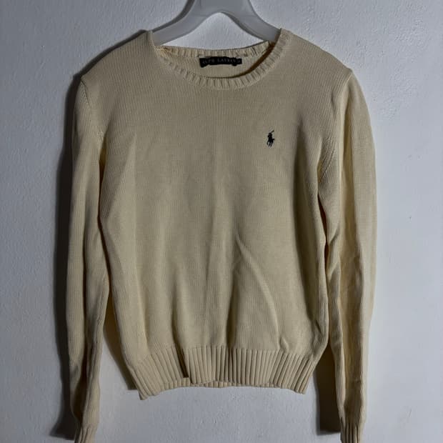 폴로 랄프로렌 아이보리색 니트(M)