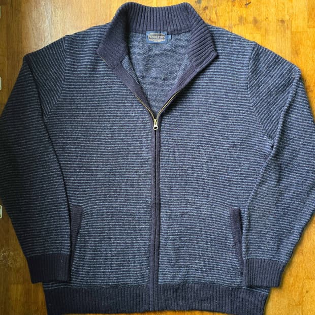 PENDLETON 펜들턴 셔틀랜드 울 집업 니트 XL ~XXL