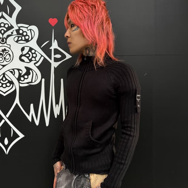 Knit Zip-up Jacket