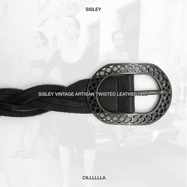 SISLEY 빈티지 시슬리 아티잔 꽈배기 꼬임 레더 아티잔 벨트