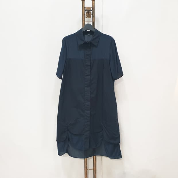 코스 COS 실크혼방 반팔 원피스 55