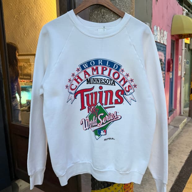 USA 80s MINNESOTA TWINS 1987 sweat shirt