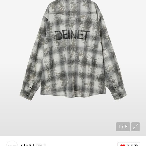 다이닛 VINTAGE SMUDGED CHECK SHIRTS