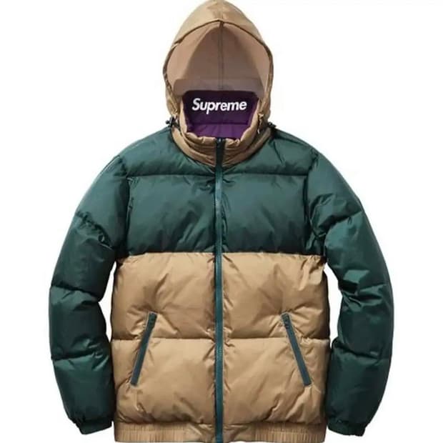 [M] 14FW 슈프림 리버시블 퍼피 자켓 틸