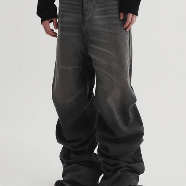 DNSR 옥스포드 데님팬츠 블랙 XL