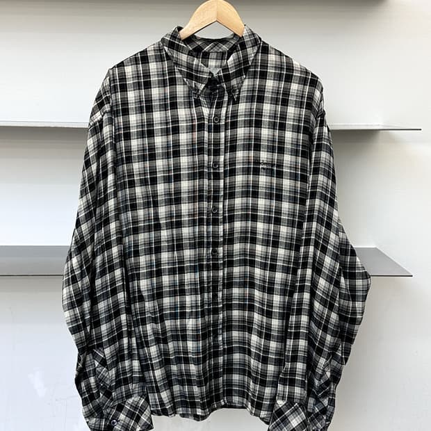 언더마이카 Mu.32 OG 로고 체크 셔츠