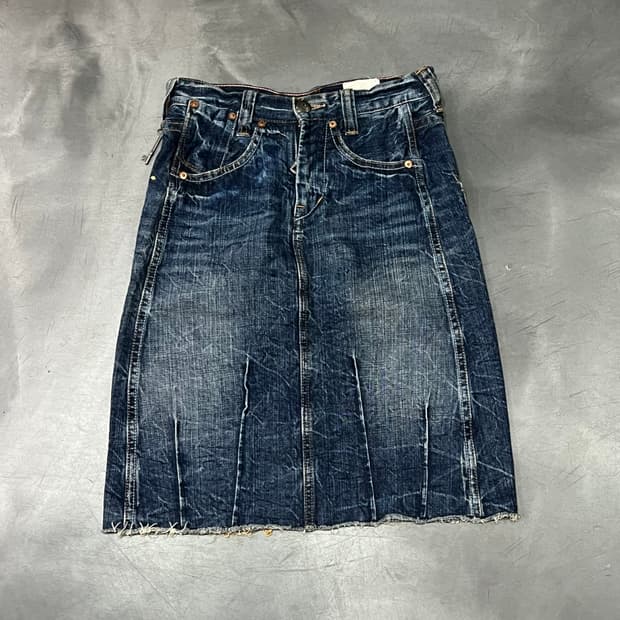  Antgauge 자수 데님 스커트 y15552