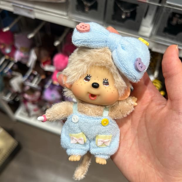 홍콩 한정판 리본 몬치치 키링