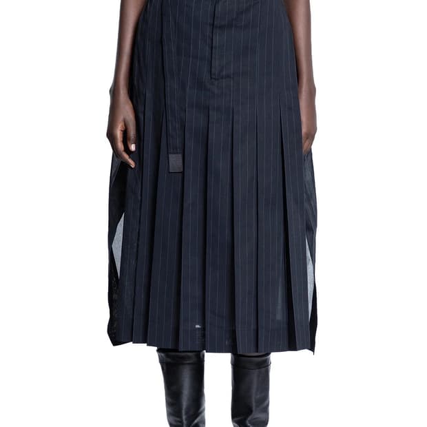 SACAI 사카이 핀스트라이프 스커트