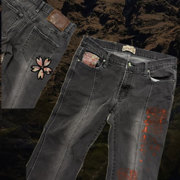 오리엔탈 부츠컷 빈티지 데님