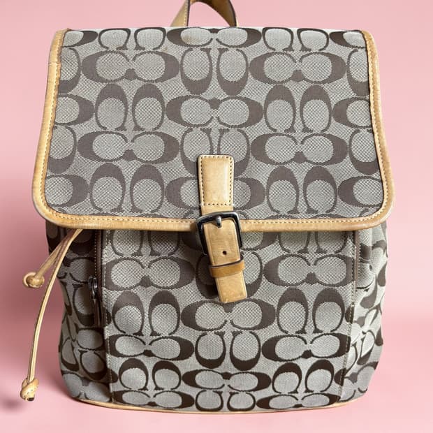 코치 시그니처 C라인 백팩