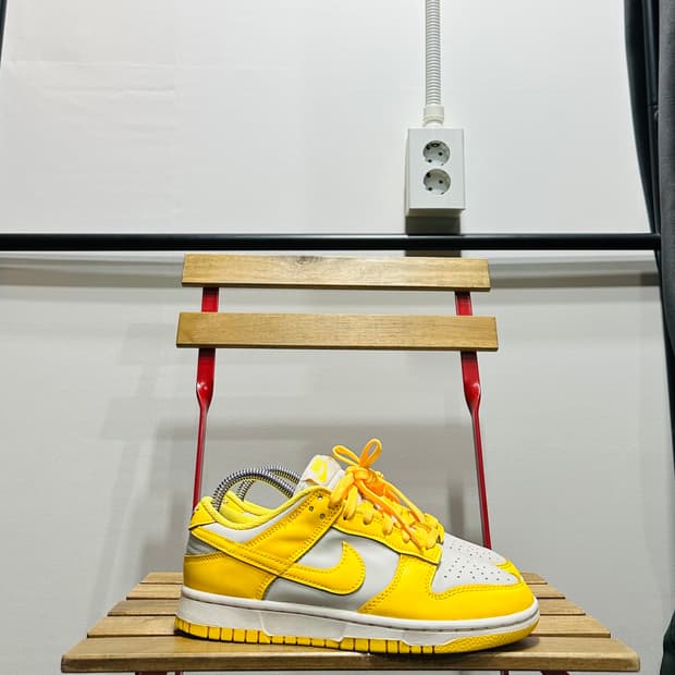 245) 나이키 운동화 여성 여자 신발 덩크로우 옐로우