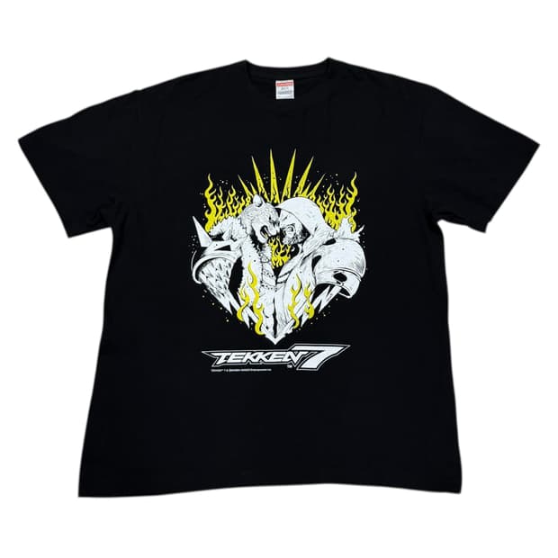 철권7 빈티지 반팔 티셔츠 블랙 L