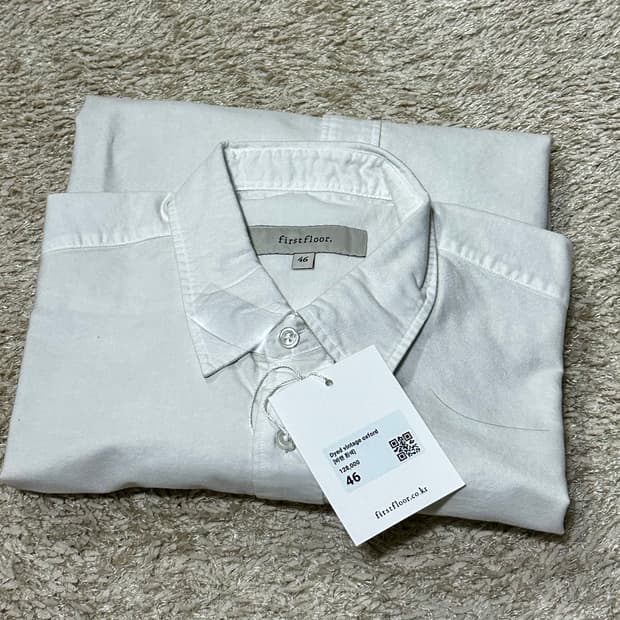 First Floor 옥스포드 셔츠 화이트 46사이즈