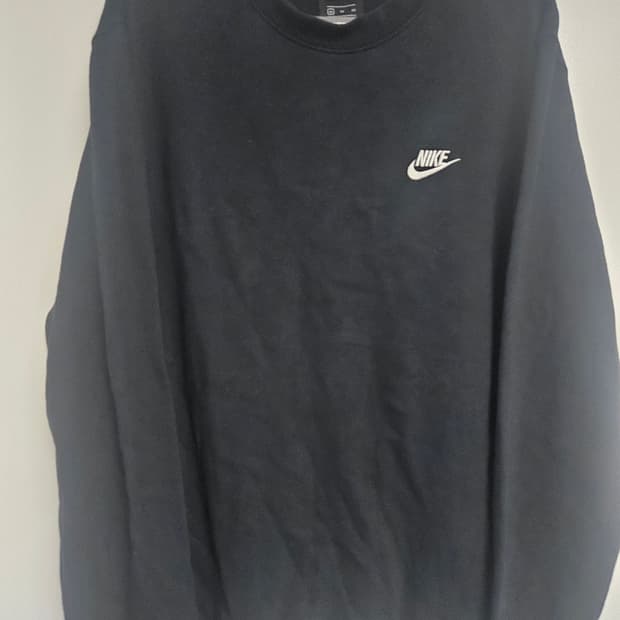 나이키 클럽 크루넥 맨투맨 블랙 (XL)