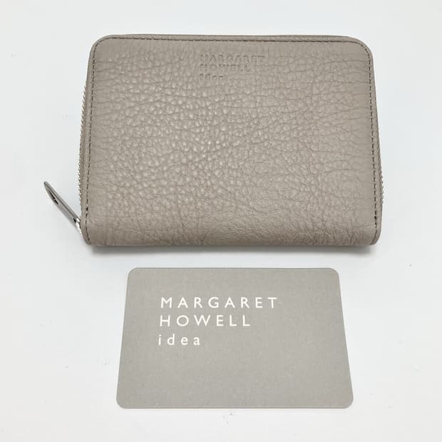 MHL 마가렛호웰 가죽 카드지갑 동전지갑 그레이