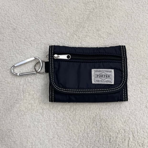 PORTER stitch wallet black 택포