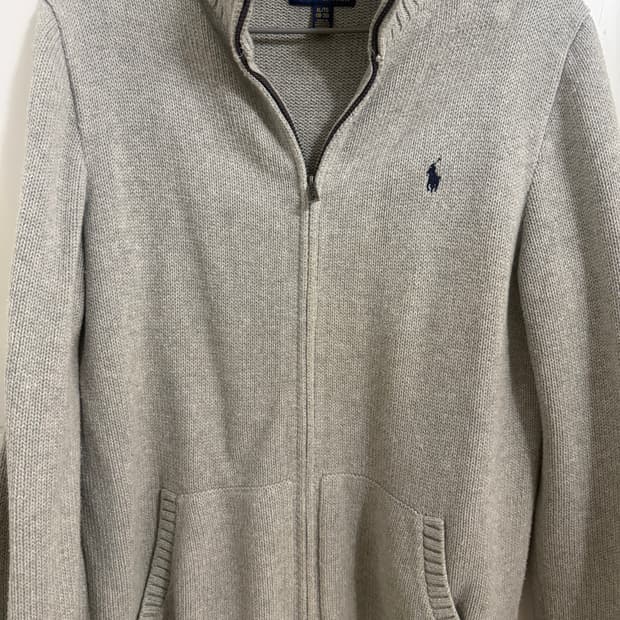 폴로 니트집업