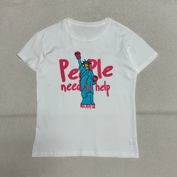 그래픽 라운드넥 반팔티셔츠