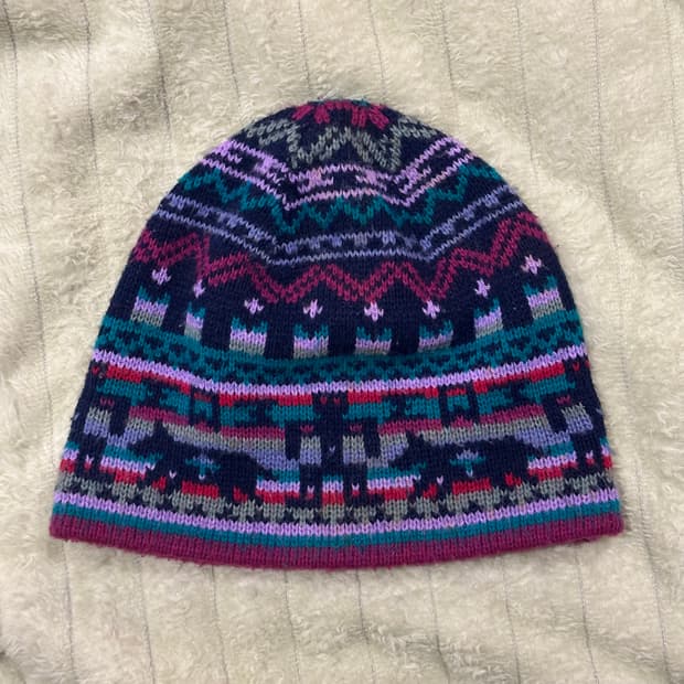 빈티지 패턴 비니