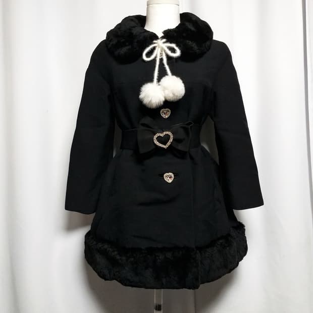 빈티지 패딩코트 퍼자켓 양산형지뢰계 히메갸루 핀터깔 달천y2k대장로리타