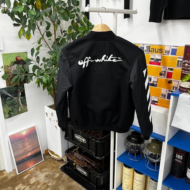 오프화이트 바시티 자켓 12y