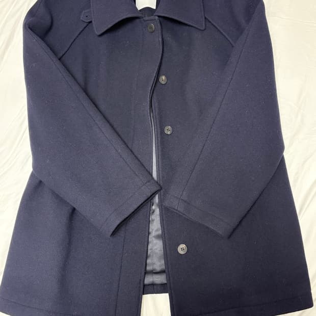 le17septembre 르셉템버 래글런 하프코트 네이비