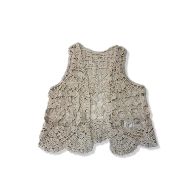 crochet vintage knit vest