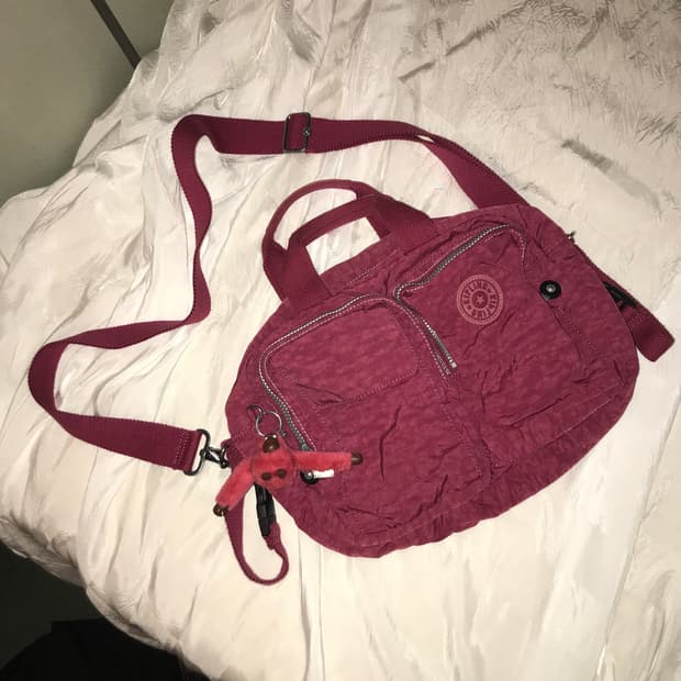 Kipling 키플링 핑크 숄더 크로스백