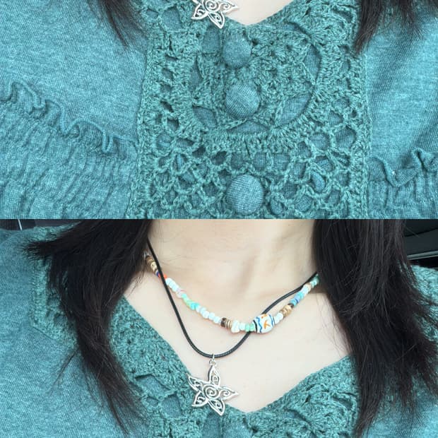 빈티지 비즈 목걸이 / or g necklace