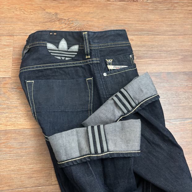 디젤 26 이태리 데님 청바지 콜라보 아디다스 LARKEE 