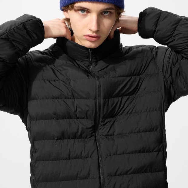 [L] 유니클로 퍼프테크 경량 패딩 자켓 블랙