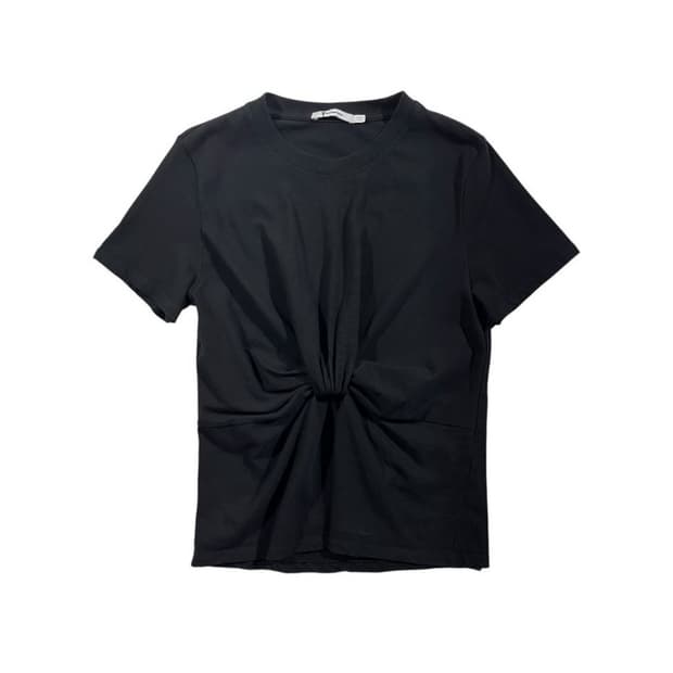 [Alexander Wang] 알렉산더왕 꼬임 하프 티셔츠