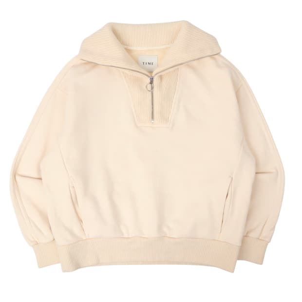 Time 타임 21년식 하프집업 코듀로이 스웻셔츠