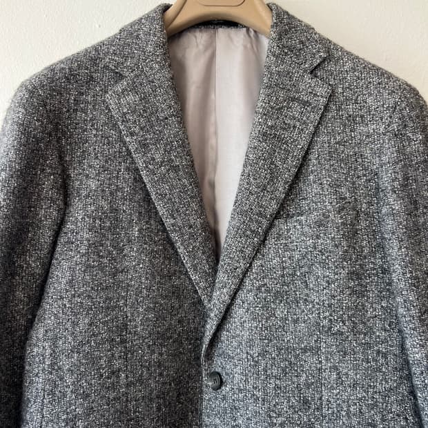 갤럭시 남성 보카시그레이 알파카자켓 싱글자켓