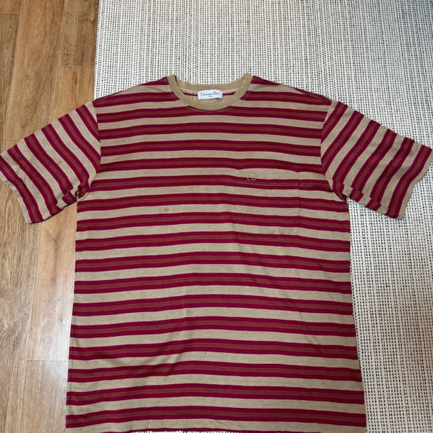 90s 디올 아카이브 스트라이프 티셔츠