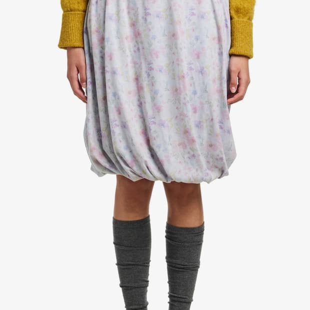 Dirddy SOFT FLORAL DRAPED SKIRT