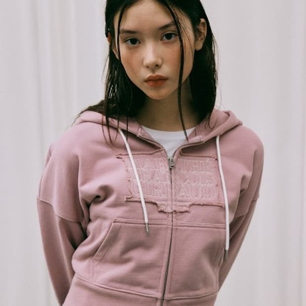 마리떼 크롭 후드집업 S