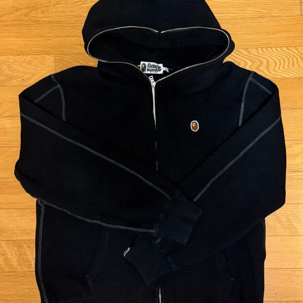 베이프 와플 후드집업 L