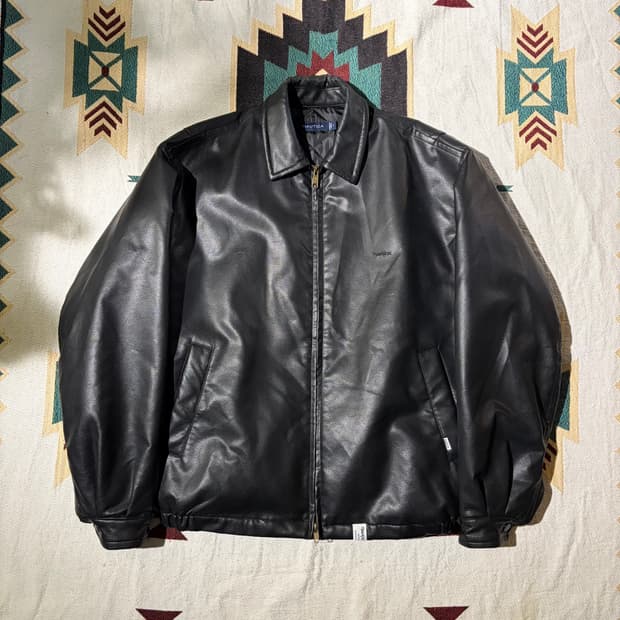 22AW Nautica.jp Vegan leather jacket 