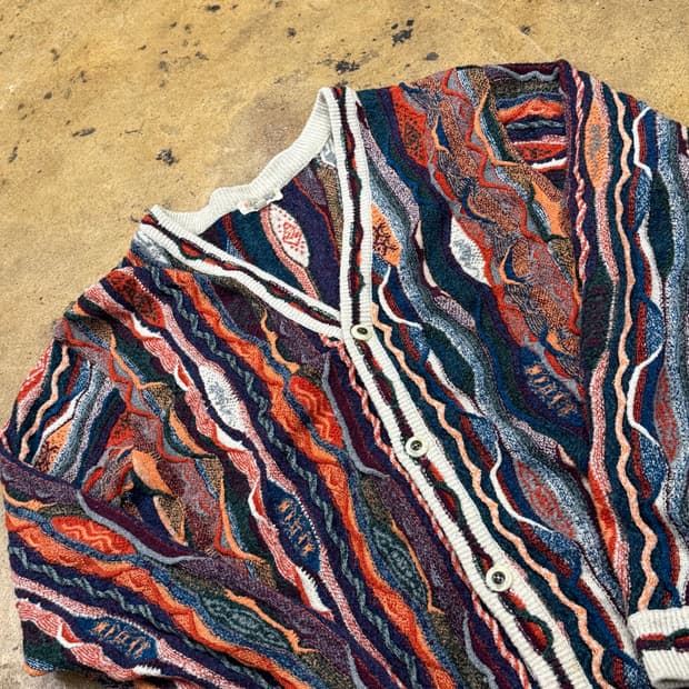 [정품/L] 올드컨트리 멀티 케이블 니트 가디건 b19